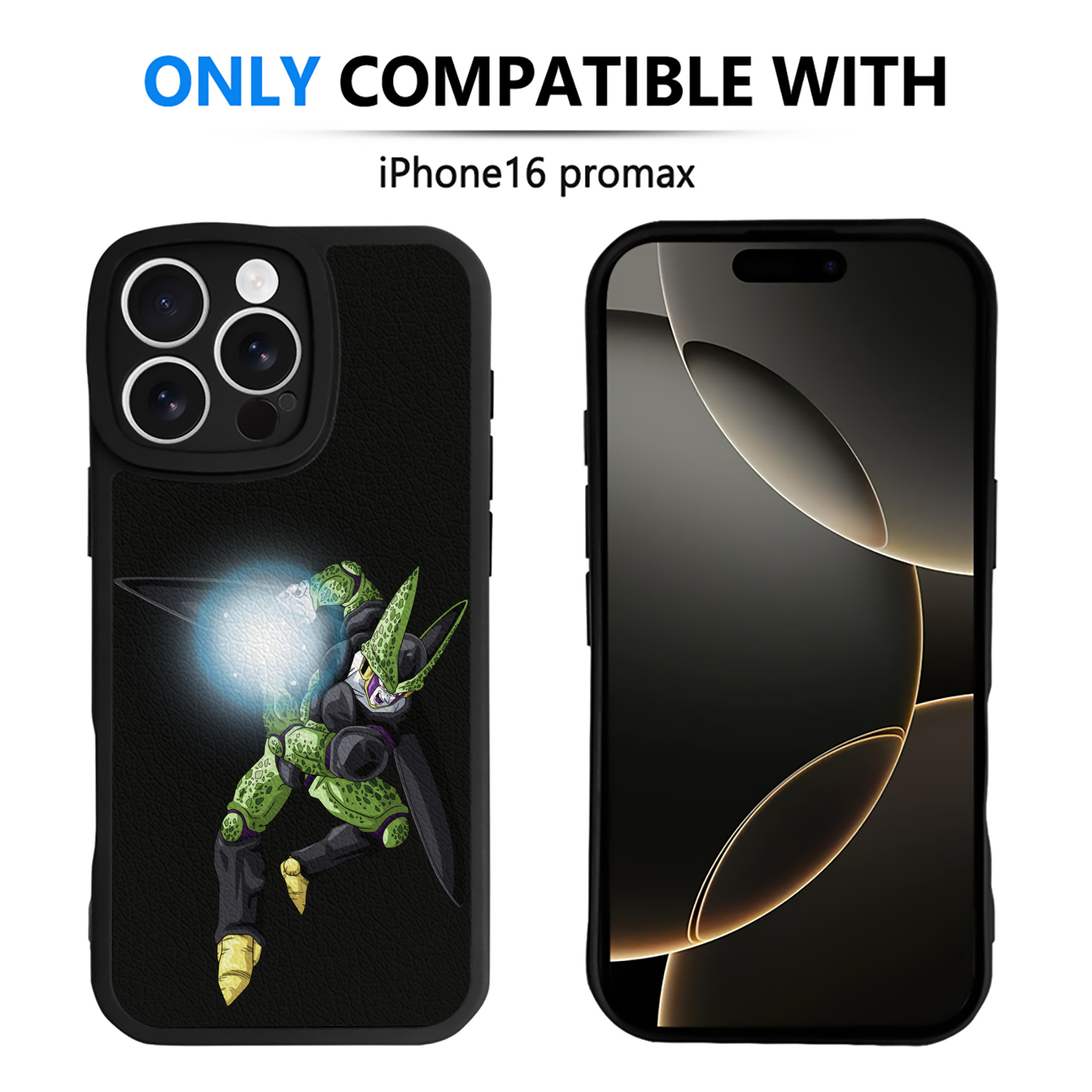 （画像用） ドラゴンボール セル DRAGON BALL Cell 【iPhone 16シリーズ対応】シリコンスマホケース（レザー調） 材質：シリコン